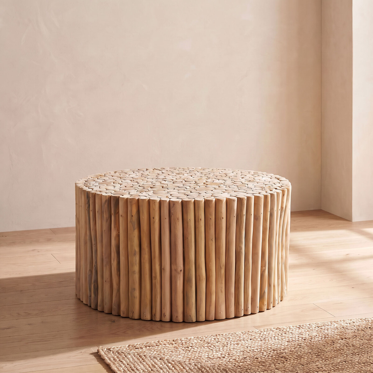 MESA RATONA - MADERA-DE-TECA NATURAL-BEIGE TOLINO NATURAL 