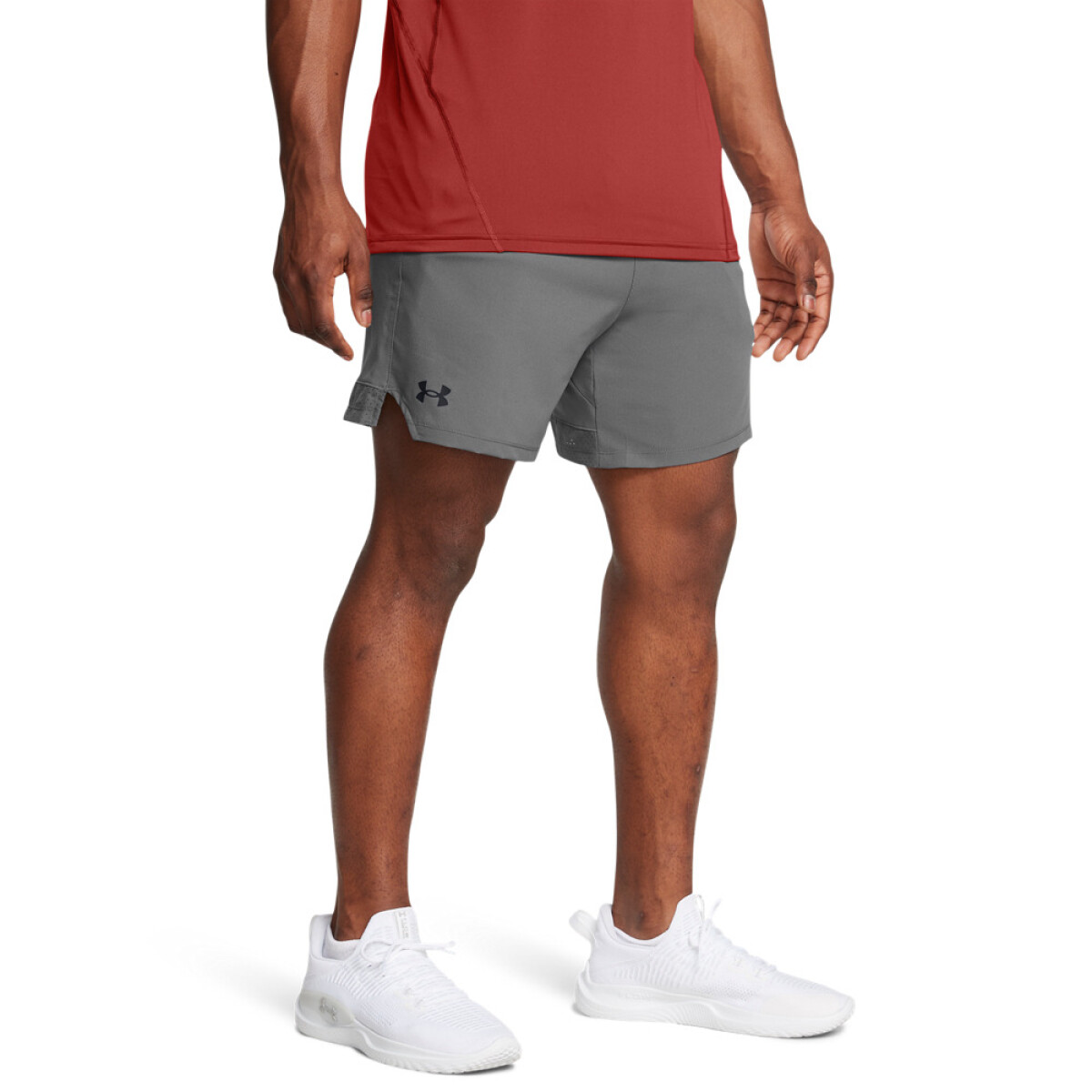 UA Vanish Woven 6in Shorts-YLW - GRY-027 