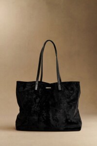 Travel Bag Gamuza Vegana Negro