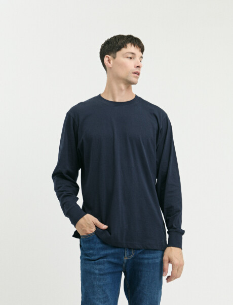 520682 T-SHIRT HARRINGTON LABEL Azul Oscuro