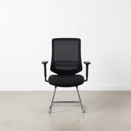 SILLA DE VISITA POLIPROPILENO-Y-FIBRA-DE-VIDRIO NEGRO K-206V