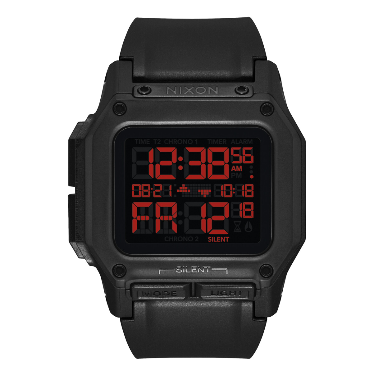 Reloj Nixon Deportivo Silicona Negro 