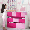 Organizador Infantil 9 Contenedores Rosado y Fucsia Organizador Infantil 9 Contenedores Rosado y Fucsia
