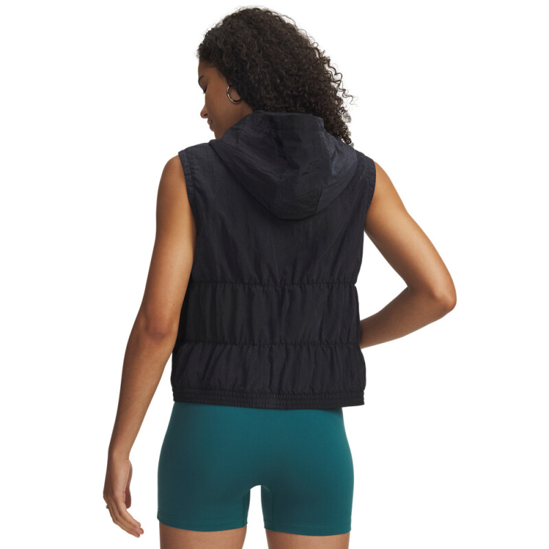 UA Rival Woven Ruched Vest-BLK BLK-001