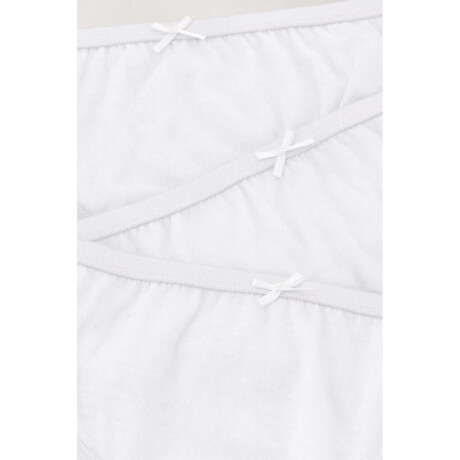 Pack x3 bombacha infantil Blanco