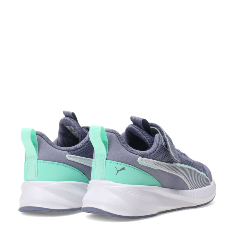 Championes de Niños Puma Flyer 3 Ac+Ps Gris - Verde Menta
