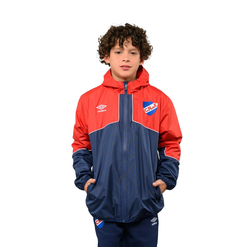 Campera De Lluvia Umbro Drift NIños NU243107 Rojo-azul