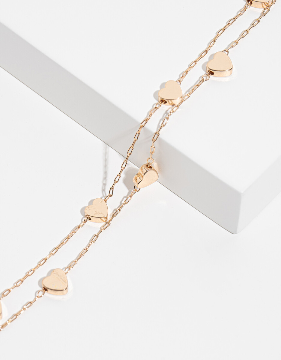 Pulsera Con Corazones 