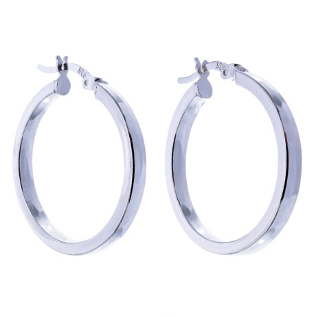 Par de aros de plata 925. Par de aros de plata 925.