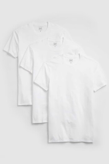 Remera Bàsica Pack X3 Optic White