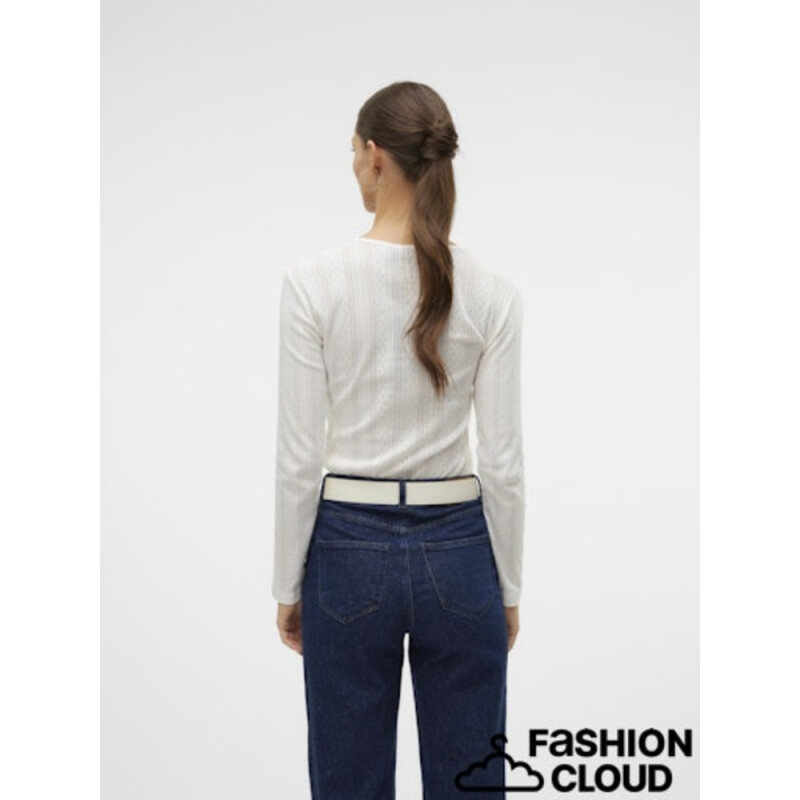 VMLISA POINTELLE LS TOP JRS NOOS SNOW WHITE