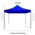 Gazebo Plegable 3x3 Para Playa o Jardín Autoarmable Color Azul Gazebo Plegable 3x3 Para Playa o Jardín Autoarmable Color Azul