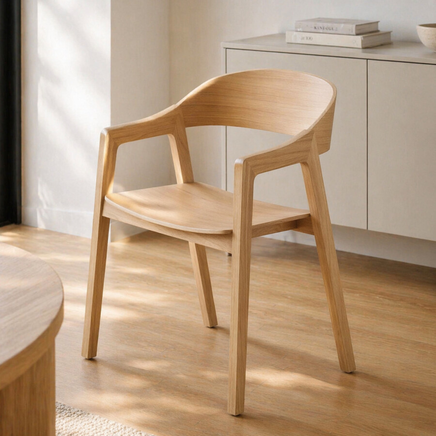 Silla Oslo Brazos Natural