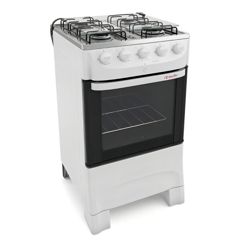 Cocina Mueller Fratello 4B color blanco con puerta con visor Cocina Mueller Fratello 4b Color Blanco Con Puerta Con Visor