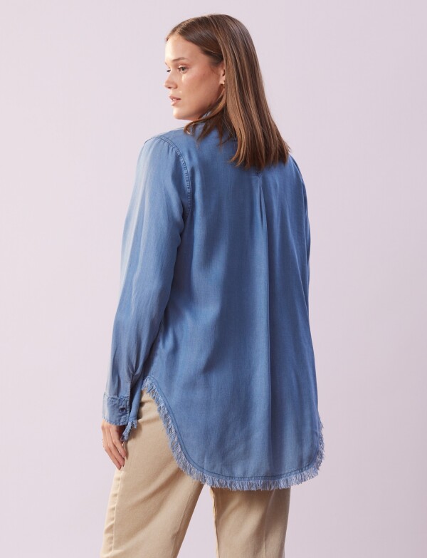 Camisa Tencel Flecos JEAN