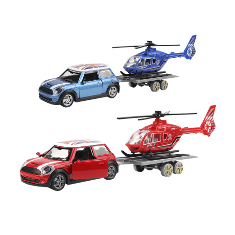 Juguete Auto Con Helicóptero Diseño Surtido U
