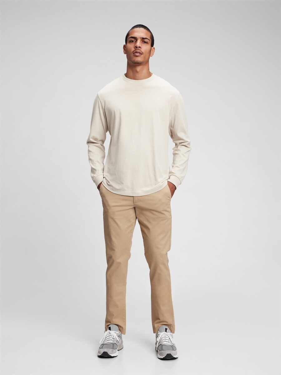 V-ESSENTIAL KHAKI SLIM FIT - Iconic Khaki 
