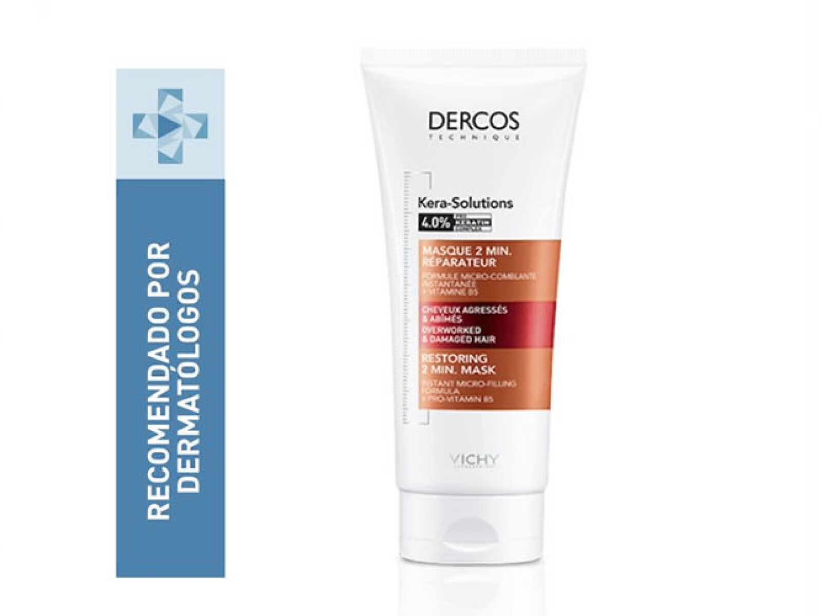 Vichy Dercos Kera-Solutions Acondicionador Reparador 2 Minutos 200 ml – Cabello Nutritivo