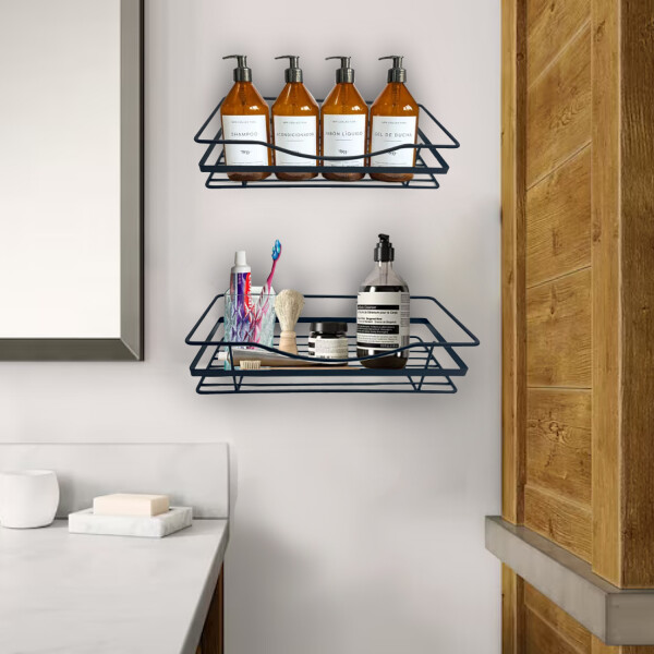 Organizador de Baño Adhesivo Repisa de Ducha Set x2 Organizador de Baño Adhesivo Repisa de Ducha Set x2