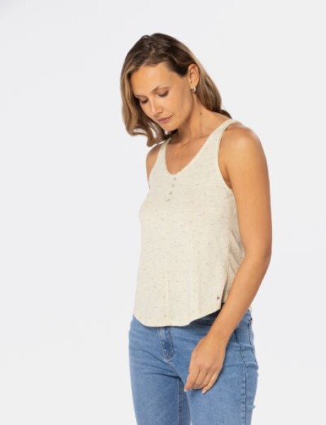 MUSCULOSA CON BOTONES Amarillo