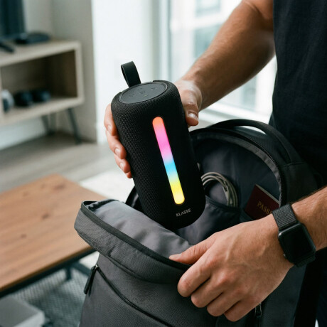 Parlante Inalámbrico Bluetooth Klasse | Sonido Stereo Tws | Con Led Parlante Inalámbrico Bluetooth Klasse | Sonido Stereo Tws | Con Led