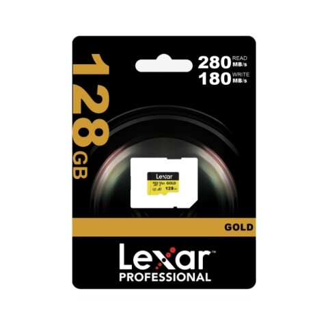 Memoria Microsdxc Lexar Pro 128gb Gold Uhs-ii TARJETA MICRO SD LEXAR PRO GOLD 128GB