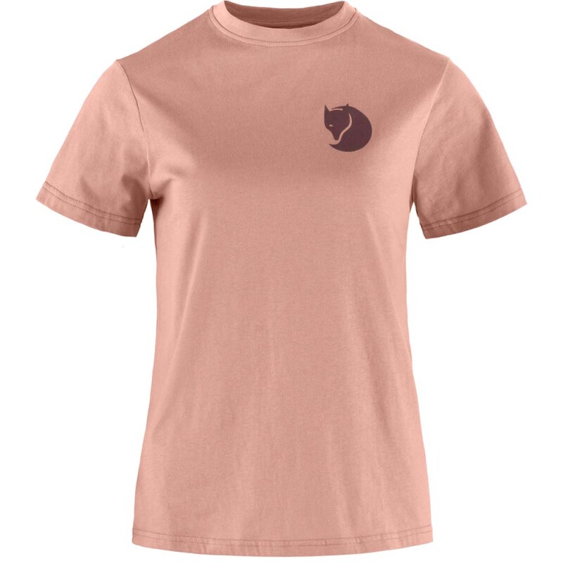 Polo Fjallraven Fox Boxy Logo Tee Mujer Dusty Rose
