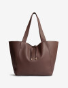 Shopper Basicos Shopper Con Bolso Chocolate - Marron Chocolate