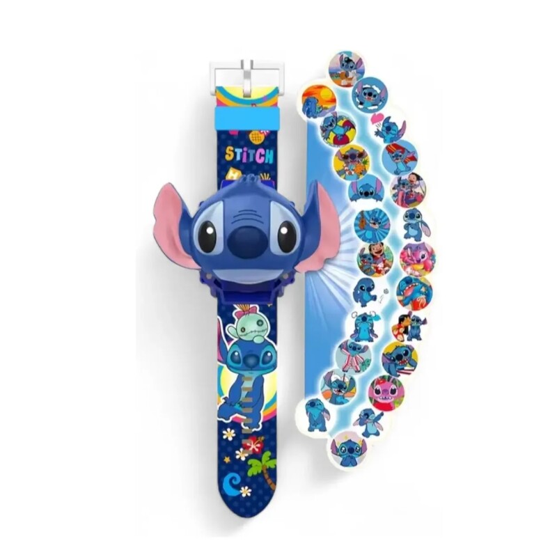 Reloj Proyector Disney Stitch con 24 Imágenes Diferentes STITCH RELOJ PROYECTOR 24 IMAGENES DIFERENTES