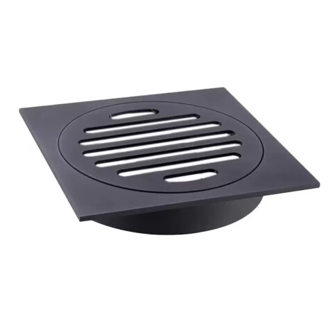 Rejilla negro Mate con rosca y aro 10x10 DMC Rejilla Negro Mate Con Rosca Y Aro 10x10 Dmc