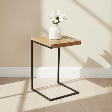 MESA DE LIVING LATERAL - ARRIME MADERA NATURAL-BEIGE MADISON NATURAL