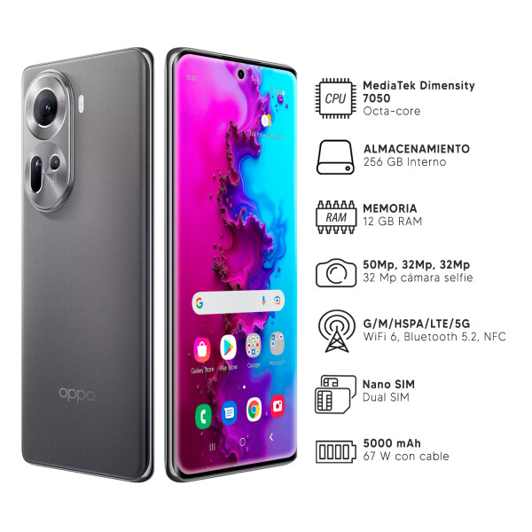 Oppo Reno 11 12/256 Gb 5g + Regalo GRIS