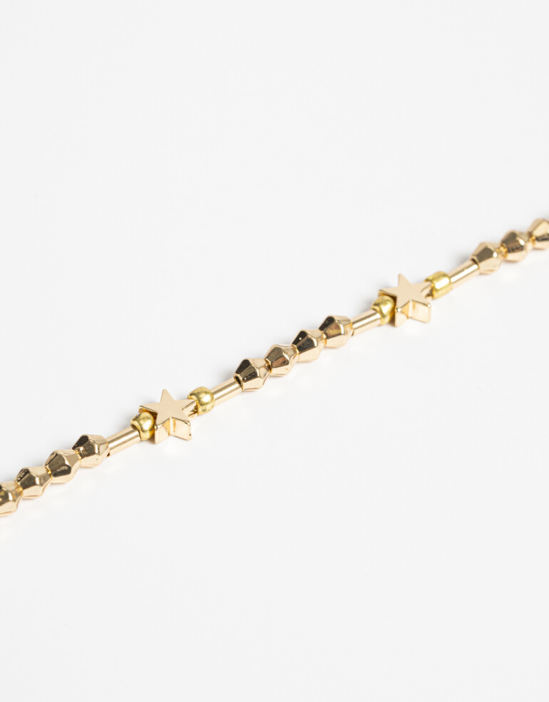 Pulseras Flexibles Metal Pulsera Flexible Estrellas - Dorado