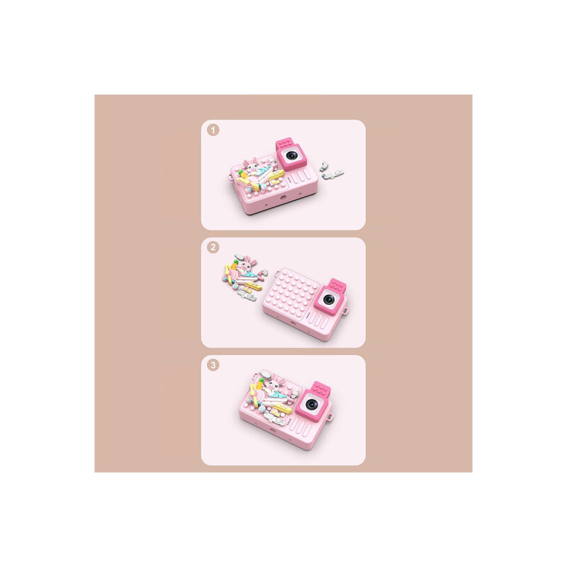 Cámara para niños M1 diseño conejo color púrpura Cámara Para Niños M1 Diseño Conejo Color Púrpura