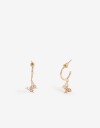 Aros Argollas Metal Aros Argolla Metal Mariposa - Dorado