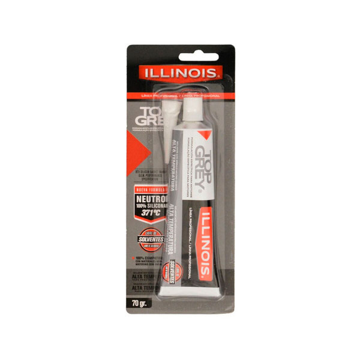 QUIMICOS VARIOS - FORMA JUNTA GRIS RTV NEUTRO TOP GREY 70GR ILLINOIS 