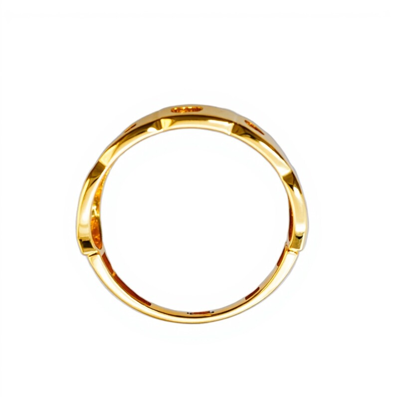Anillo eslabón-Oro bajo-Sin Piedra-AN8176 sinpiedra