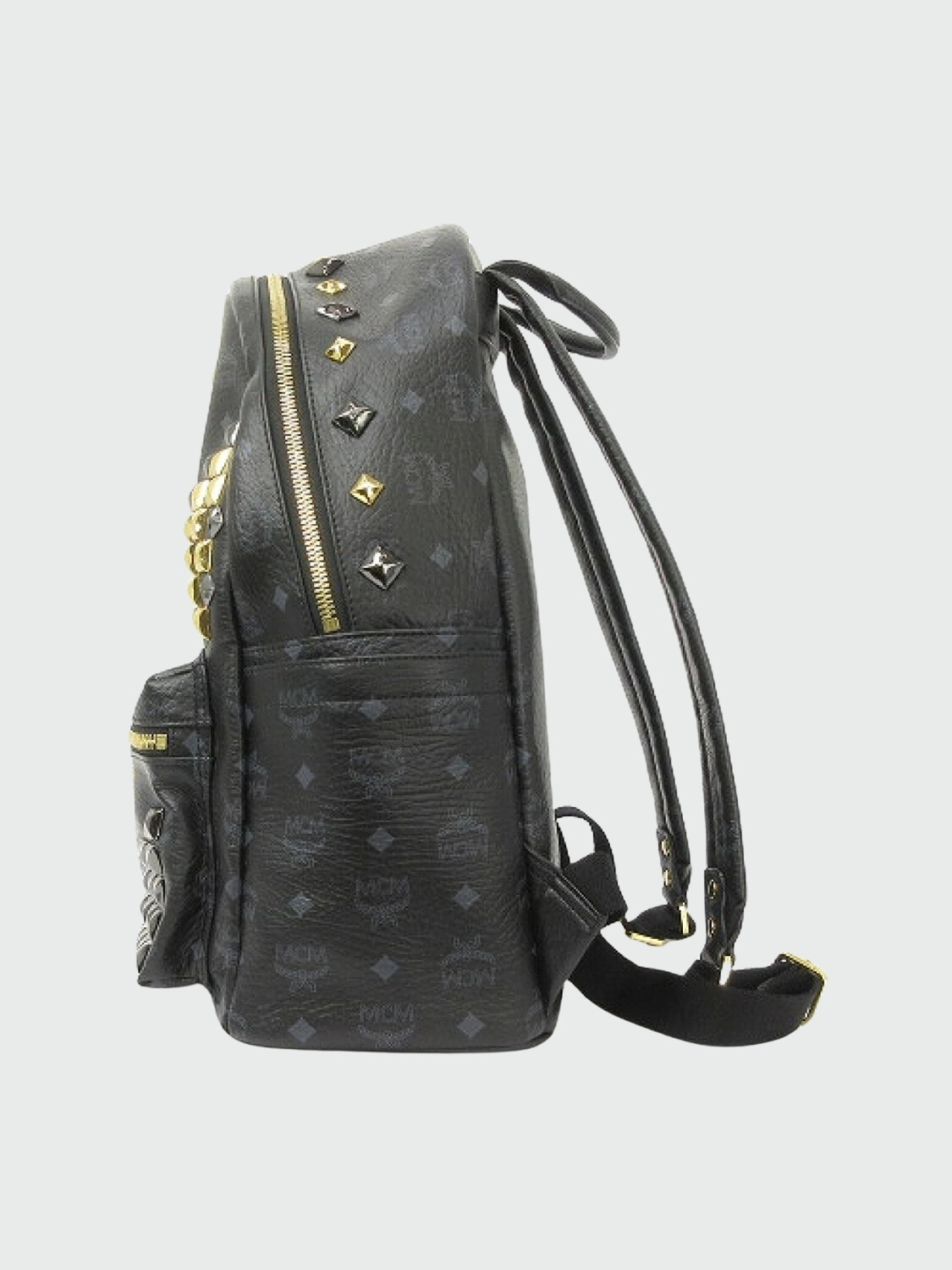 Mochila de lona revestida estampada con tachuelas, Stark 0