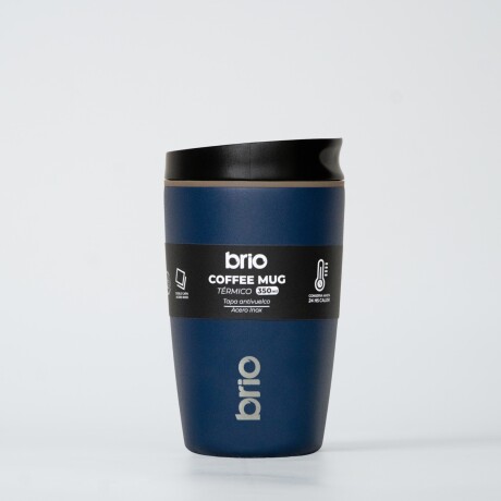 Vaso Térmico Brio Café Jarra Mug 350ml Acero Inoxidable Azul