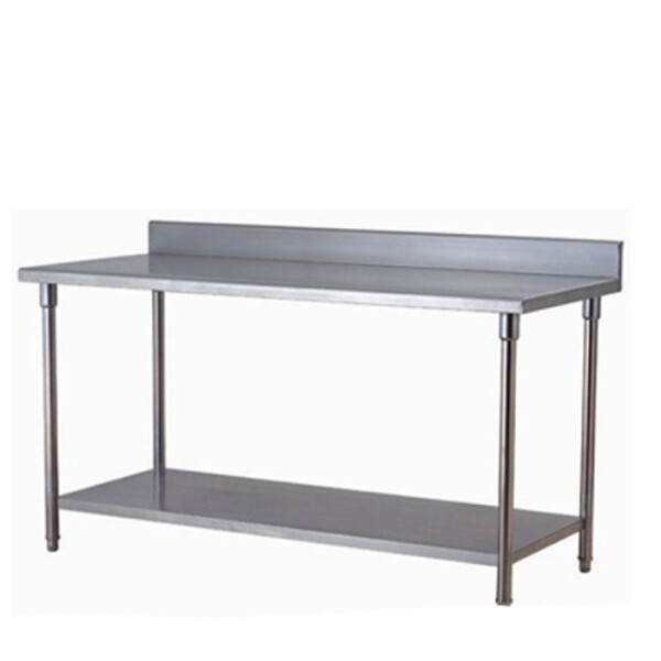 Mesada acero inox con borde 180 cm Flamemax Mesada acero inox con borde 180 cm Flamemax