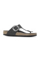 Sandalia Gizeh Big Buckle Leoi Black Hex - Estrecho Black