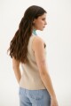 CHALECO TEJIDO BEIGE