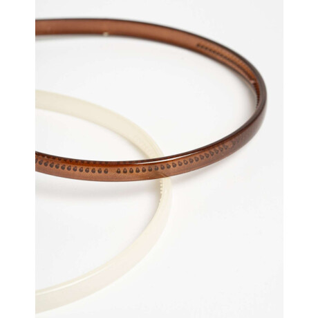 Set De Vinchas De Acrílico Combinacion Tricolor