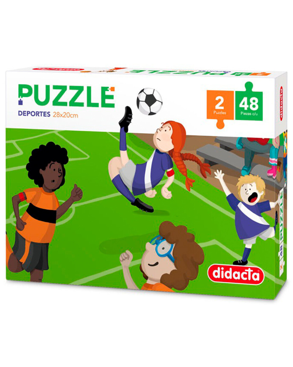 Set x2 puzzles 48 piezas cada uno Didacta Deportes 