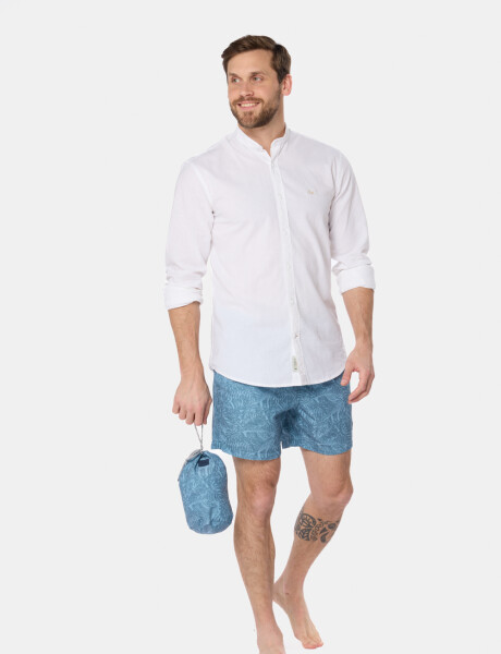 SHORT DE BAÑO ESTAMPADO Verde