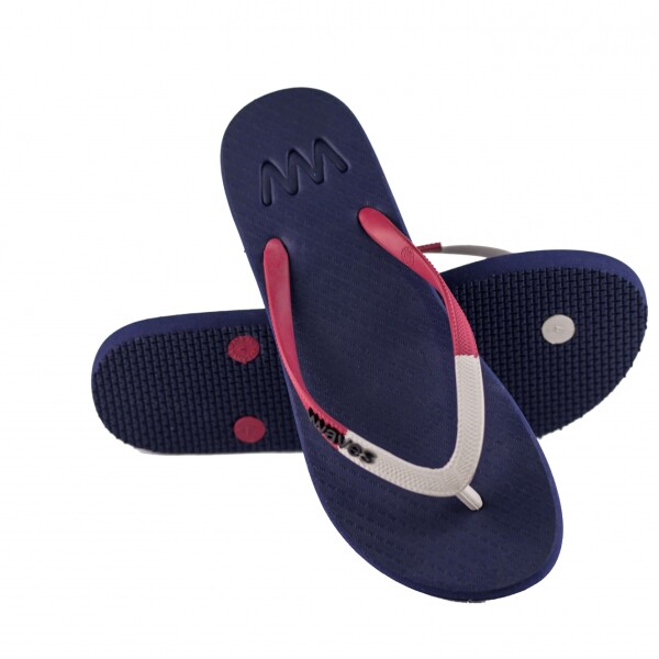 Sandalias Ojotas De Mujer Flip Flops Waves Azul