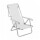 Reposera Silla Reclinable 8 Posiciones Aluminio Mor Sannet Blanco