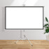 Pantalla Proyector Cortina 100 169 Blanca Con Tripode PANTALLA PROYECCION CON TRIPODE 100"