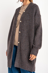 Cardigan Berenjena