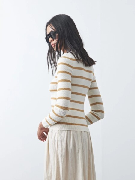 POLERA D.CASSIN TRINAS CRUDO